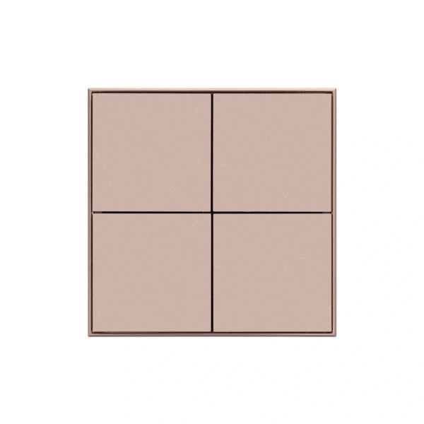 INTELLIGENT ARLIGHT Кнопочная панель KNX-304-23-IN Champagne (BUS, Frame) (IARL, IP20 Металл, 2 года)