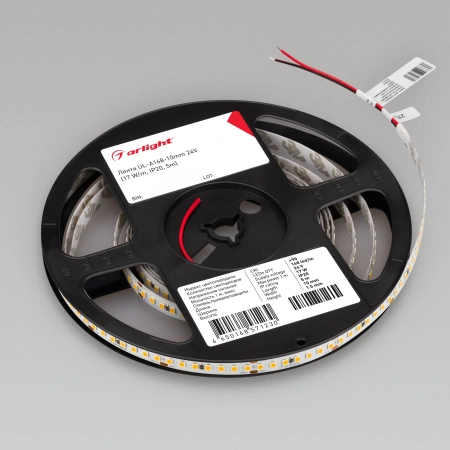 Светодиодная Лента UL-A168-10mm 24V White6000 (17 W/m, IP20, 5m) (Arlight, 7 лет)