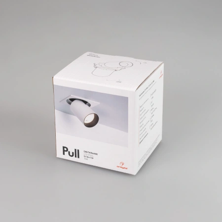 Светильник LTD-PULL-S110x110-10W Day4000 (WH, 24 deg, 230V) (Arlight, IP20 Металл, 5 лет)