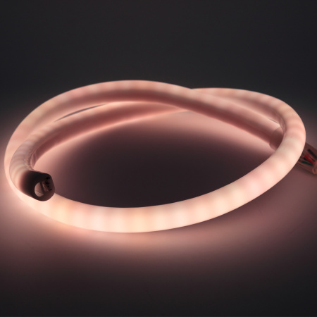 Светодиодный гибкий неон круглый 18 мм 220V RGB LN413