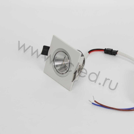Светодиодный светильник встраиваемый 65 Series white housing BW302 (3W,220V,day white)