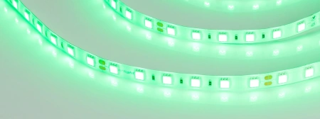 Светодиодная Лента RTW 2-5000SE 24V Green 2x (5060, 300 LED, LUX) (Arlight, 14.4 Вт/м, IP65)