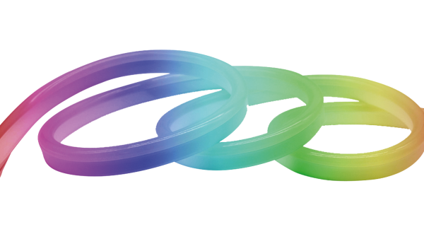 Неоновая лента светодиодная SMD 220В 5050, 60 LED/м, 11 Вт/м, 220В , IP65, Цвет: RGB