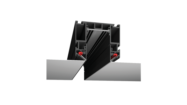 Трек SY низковольтный встраиваемый в натяжной потолок без провода питания, черный SY-601201-CL-2-BL