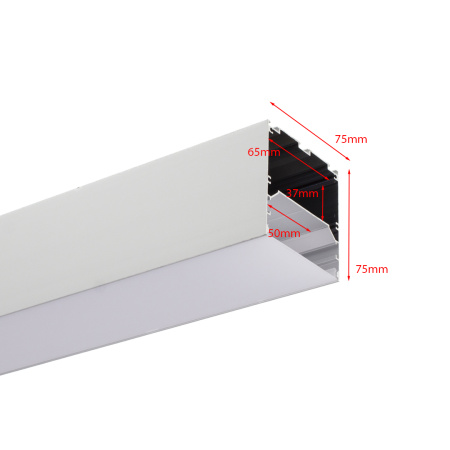 Алюминиевый профиль LC7575 180 (2000х75х75мм с рассеивателем)
