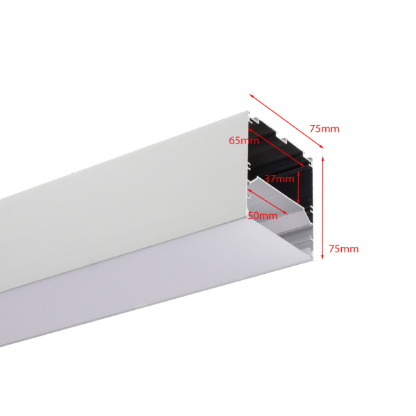 Алюминиевый профиль LC7575 180 (2000х75х75мм с рассеивателем)