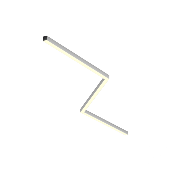 Светильник ЗигЗаг S50 (RAL9003 3x1250mm-90 LT70 — 3K 78W)