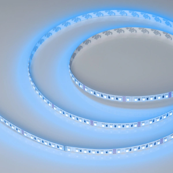 Светодиодная Лента RT-G120-8mm 24V RGB (11 W/m, IP20, 3838, 5m) (Arlight, Открытый)