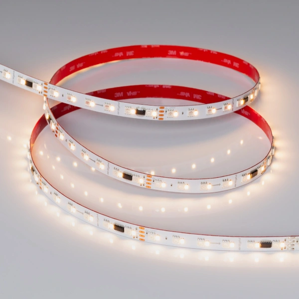 Светодиодная Лента SPI-BA120-12mm 24V RGBW-Warm-PX6-BPT (16 W/m, IP20, 5060/2835, 5m) (Arlight, бегущий огонь)