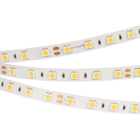 Светодиодная Лента RT-B60-10mm 24V White6000 (14.4 W/m, IP20, 5060, 5m) (Arlight, 14.4 Вт/м, IP20)