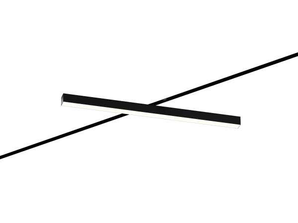 Трековый светильник 6063 5050 TR2 (RAL9005 1000mm Prizma — 3K 38W)