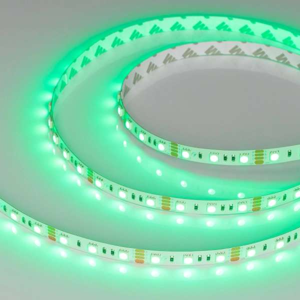 Светодиодная Лента RT-B60-10mm 12V RGB (14.4 W/m, IP20, 5060, 5m) (Arlight, Открытый)