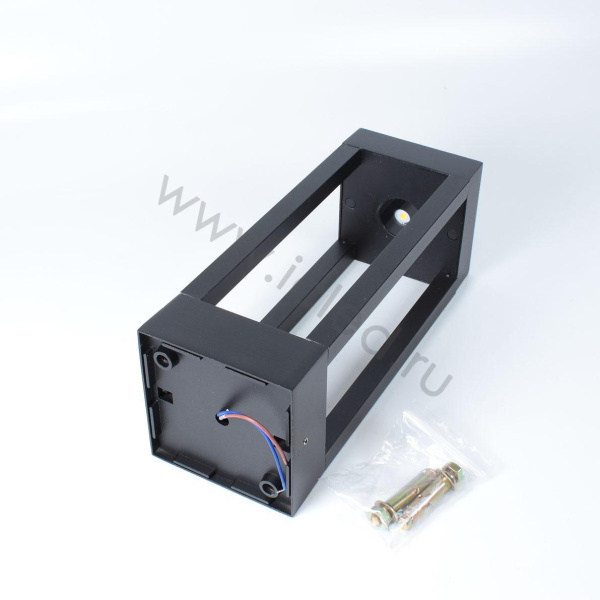 Уличный светильник столбик JH-BD-B18 DHL37 (220V, 7W, черный корпус, 300mm, IP65, warm white)