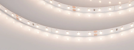 Светодиодная Лента RT-A80-8mm 24V Warm3500 (6 W/m, IP20, 2835, 5m) (Arlight, Открытый)