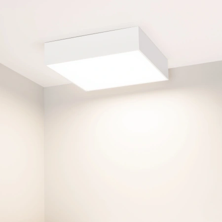 Светильник SP-QUADRO-S250x250-25W Day4000 (WH, 120 deg, 230V) (Arlight, IP40 Металл, 3 года)