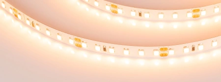 Светодиодная Лента RT-A120-8mm 24V Warm2400 (9.6 W/m, IP20, 2835, 5m) (Arlight, Открытый)