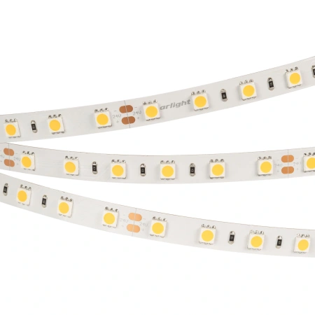 Светодиодная Лента RT-B60-10mm 24V Warm3000 (14.4 W/m, IP20, 5060, 5m) (Arlight, Открытый)