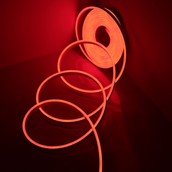 Светодиодный гибкий неон 4.5*13, 24V red LB16 (блистер 5м)