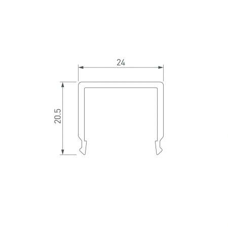 Экран G-K матовый для PLS-GIP (Arlight, Пластик)