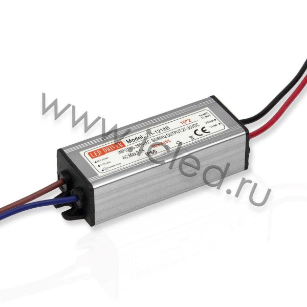 Светодиодный драйвер ZH-1218B PS20 (21W, 27-35V, 600mA, IP65)