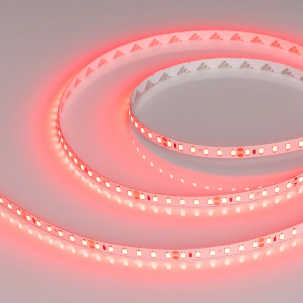 Светодиодная Лента RT-A120-8mm 24V Red (9.6 W/m, IP20, 2835, 5m) (Arlight, 9.6 Вт/м, IP20)