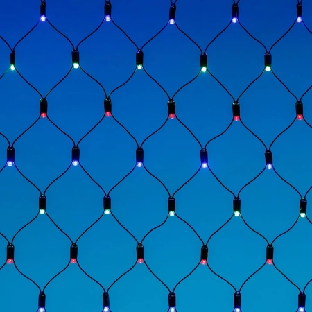 Светодиодная гирлянда ARD-NETLIGHT-CLASSIC-2500x2500-BLACK-432LED RGB (230V, 26W) (Ardecoled, IP65)