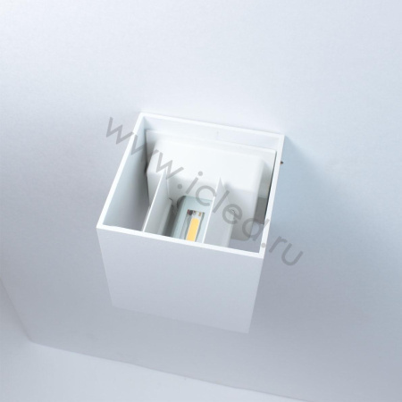 Светильник настенный светодиодный JH-BD-B08 DHL29 (220V, 2х3W, белый корпус, IP65, warm white)