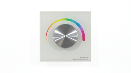 Панель T3-K White IC49 (12-24V, RGB, Rotary, RF 2.4GHz)