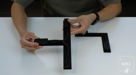 Угловой соединительный коннектор питания 6063 TrackLine