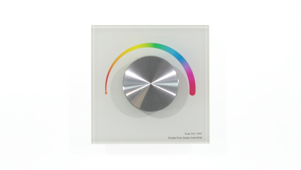 Панель T3-K White IC49 (12-24V, RGB, Rotary, RF 2.4GHz)