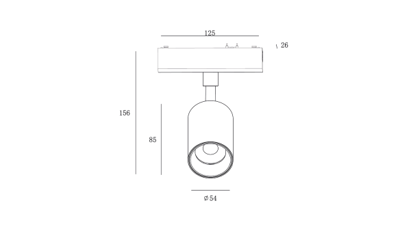Светильник трековый SLIM