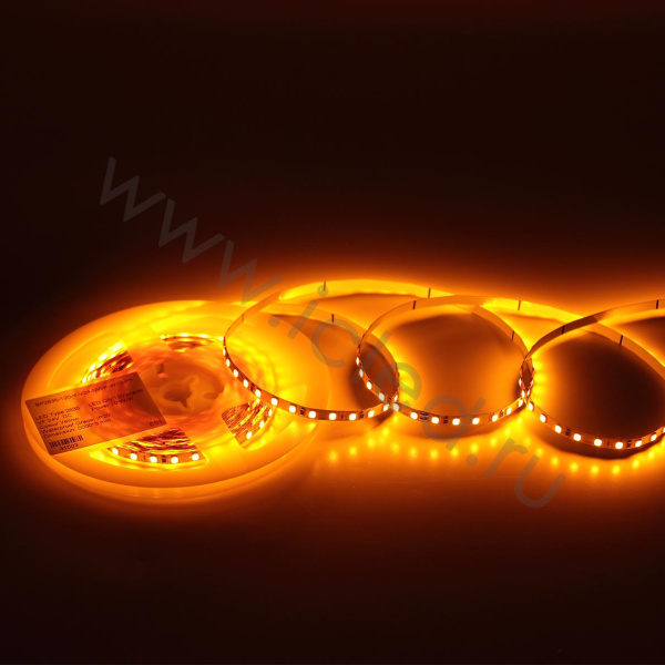 Светодиодная лента Standart Pro class, 2835, 120 led/m, 5mm, без скотча, yellow, 24V, IP20, SL7