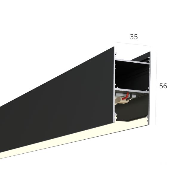 Линейный светильник  LINE 3556 (RAL9003 1000mm LT70 — 4K 14W)