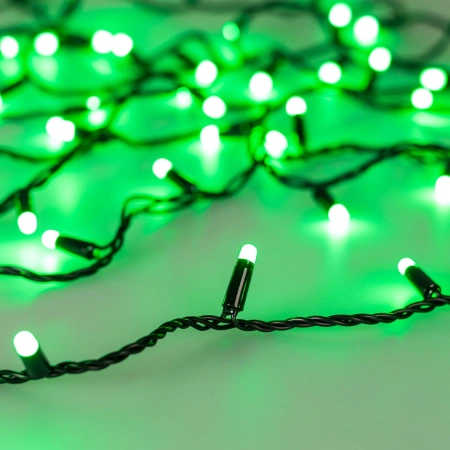 Светодиодная гирлянда ARD-STRING-CLASSIC-20000-BLACK-200LED-MILK-SYNC RGB (230V, 13W) (Ardecoled, IP65)