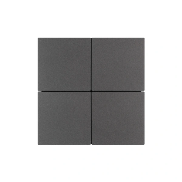 INTELLIGENT ARLIGHT Кнопочная панель KNX-304-23-IN Black (BUS, Frameless) (IARL, IP20 Металл, 2 года)