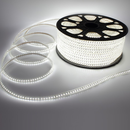 Светодиодная лента 220V 2835 120Led White, 220A, IP68