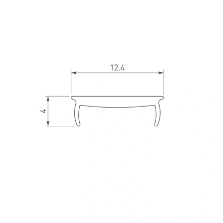 Экран MAT-L матовый для PDS, MIC (Arlight, Пластик)