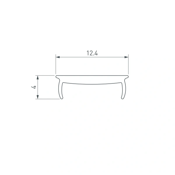 Экран MAT-L матовый для PDS, MIC (Arlight, Пластик)