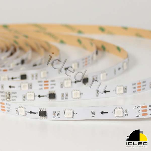 Светодиодная лента LUX class, 5050, 30 led/m, A33, RGB-SPI (WS2811A), 12V, IP33