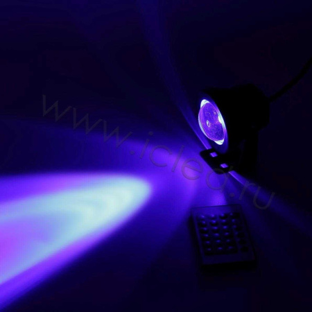 Светодиодный прожектор RB10RGB+IR REM CONTROL (10W, 220V, RGB)