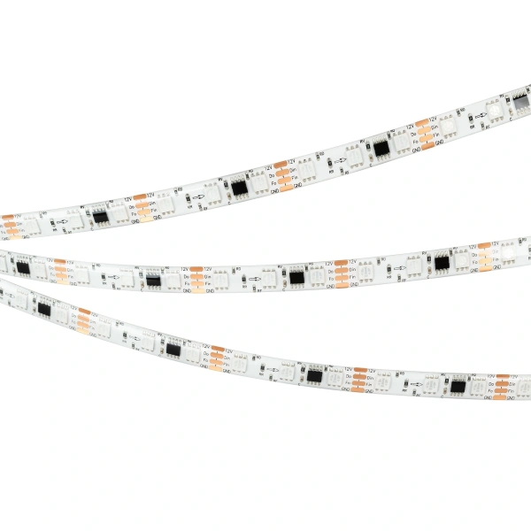 Светодиодная Лента герметичная SPI-SE-B60-10mm 12V RGB-PX3-BPT (12 W/m, IP65, 5060, 5m) (Arlight, бегущий огонь)