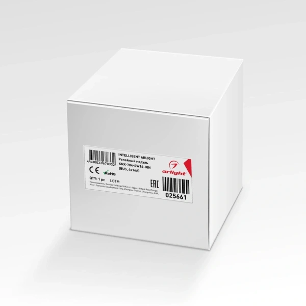INTELLIGENT ARLIGHT Релейный модуль KNX-704-SW16-DIN (BUS, 4x16A) (Arlight, -)