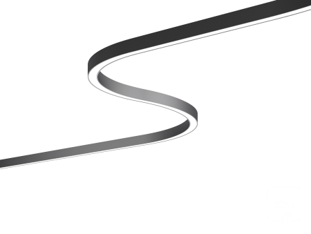 Линейный светильник 6063 Волна 70 75 (RAL9003 1000mm LT70 IP65 — 4K 30W)