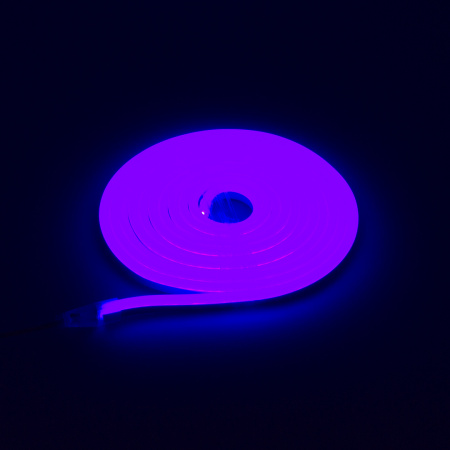 Светодиодный гибкий неон 8x16 LB26 (220V, blue, блистер 5м)