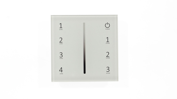 Сенсорная панель T11-1 White IC15 (220V, DIM, 4 zone, DMX512, RF 2.4GHz)