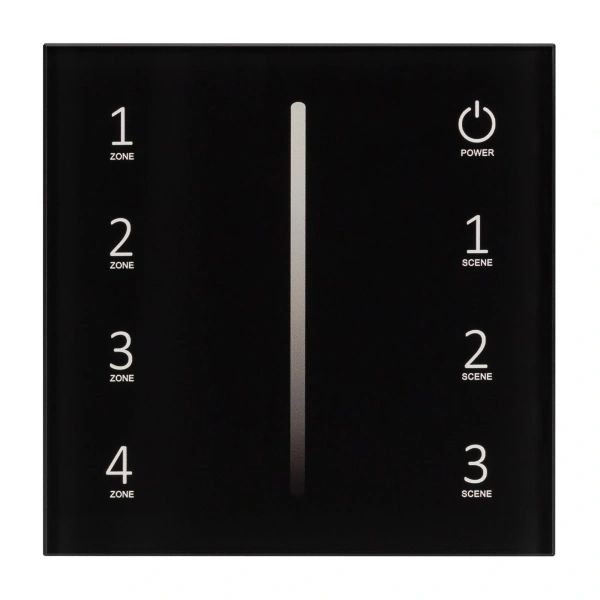 Панель SMART-P34-DIM-IN Black (230V, 0-10V, Sens, 2.4G) (Arlight, IP20 Пластик, 5 лет)