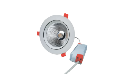 Светильник встраиваемый наклонный, 18Вт, IP20, Теплый белый 3000К