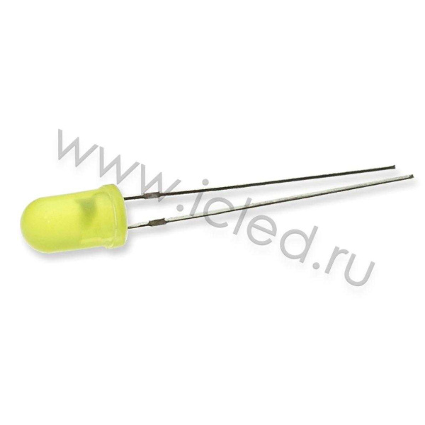 Светодиод ICL-5mm LE72 (yellow, 800-1000 mcd, diffuse)