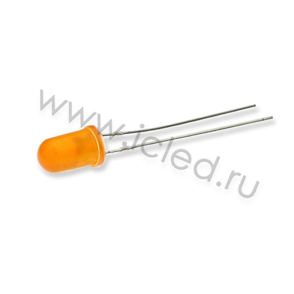 Светодиод ICL-5mm LE74 (orange, 800-1000 mcd, diffuse)
