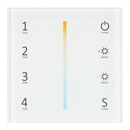 Панель Sens SMART-P38-MIX White (230V, 4 зоны, 2.4G) (Arlight, IP20 Пластик, 5 лет)